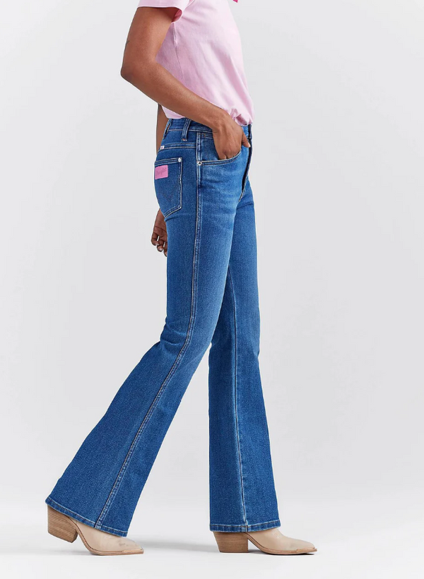 Wrangler X Barbie™ Westward High Rise Bootcut Jean - Wrangler Blue
