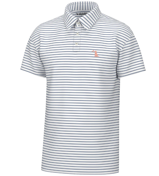 Edisto Polo - Plum/White