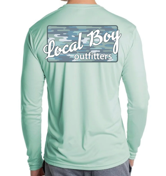 Blue Bayou Plate Performance Shirt - Seagrass