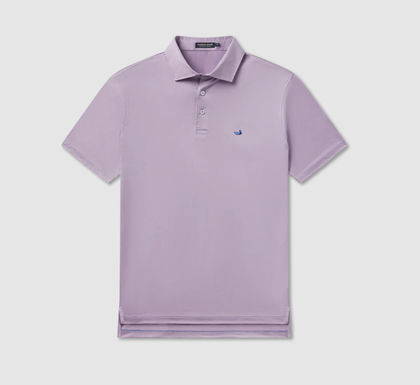 Bermuda Performance Polo - Wellington Stripe - Lilac