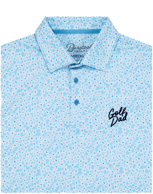Golf Dad Floral Printed Polo