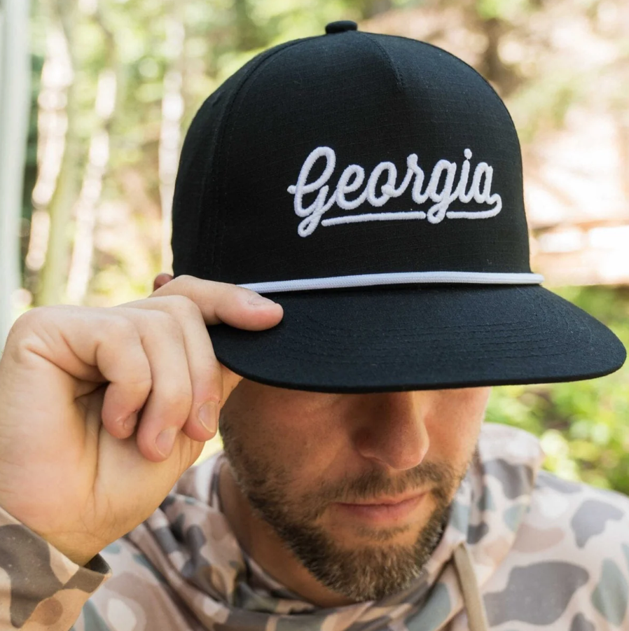 Cap - Georgia Script - Black