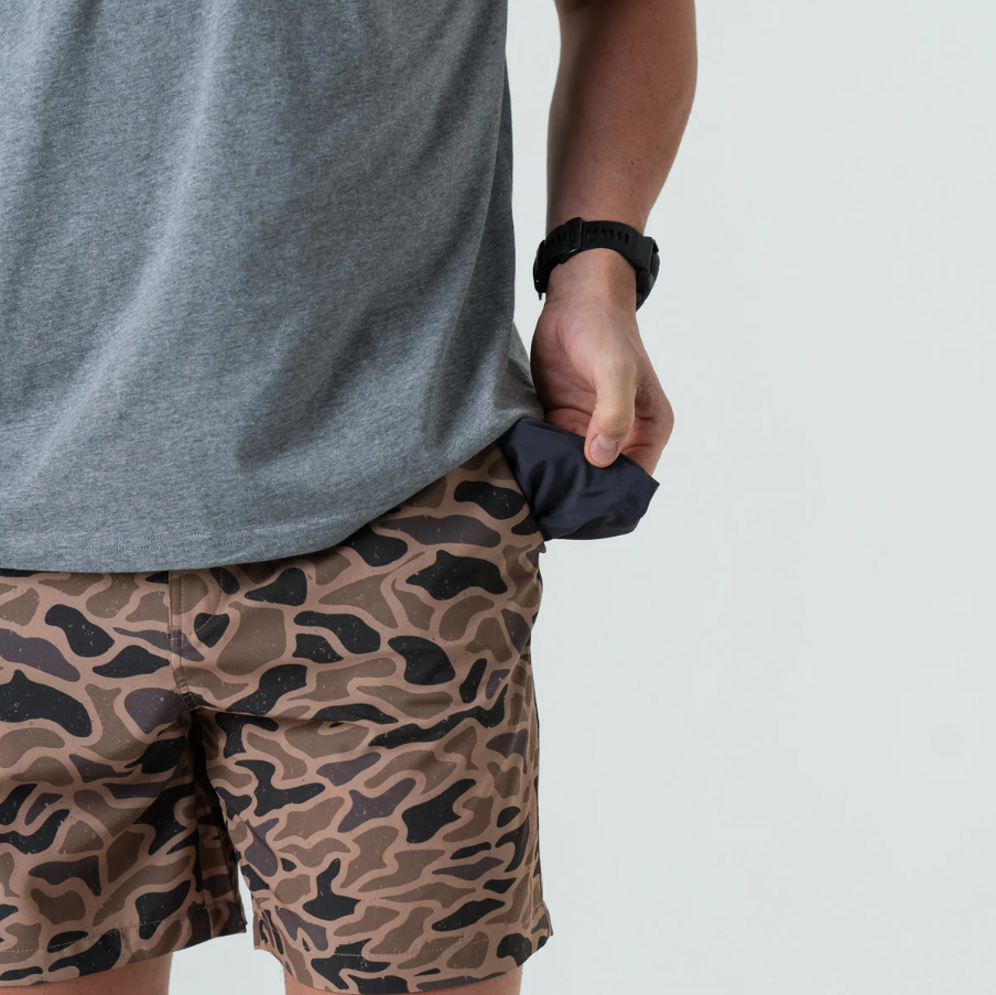7" Everyday Short - Gauge Camo - Black Pocket