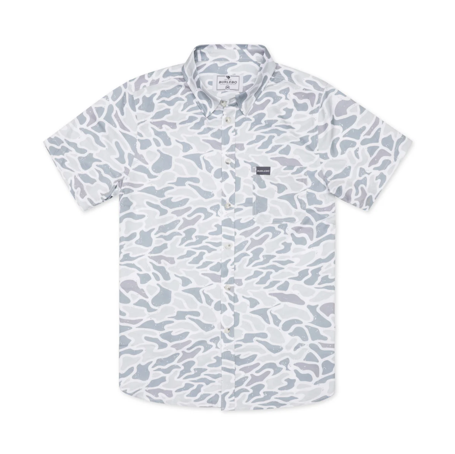 Performance Button Up - White Camo