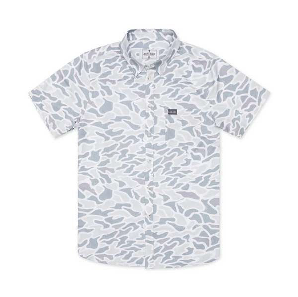 Performance Button Up - White Camo
