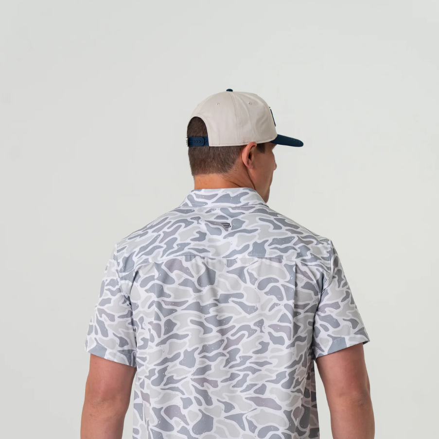 Performance Button Up - White Camo