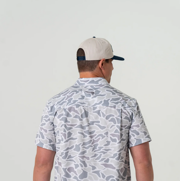 Performance Button Up - White Camo