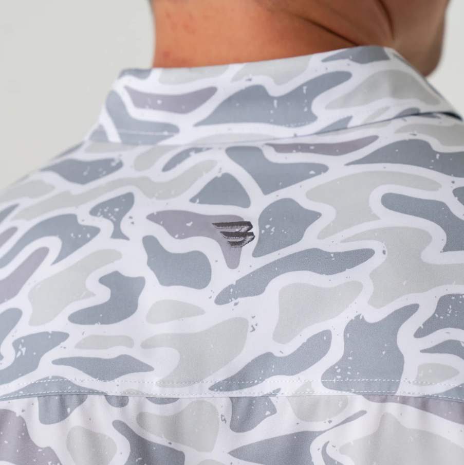 Performance Button Up - White Camo