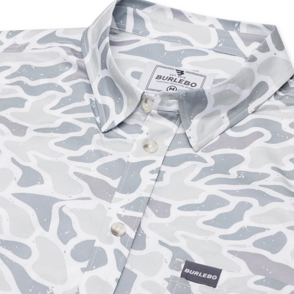 Performance Button Up - White Camo