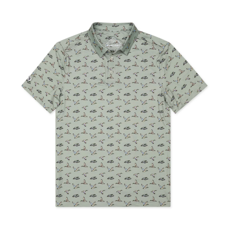 Performance Polo - Flying Ducks - Green
