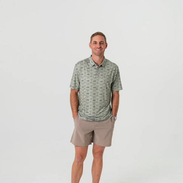 Performance Polo - Flying Ducks - Green