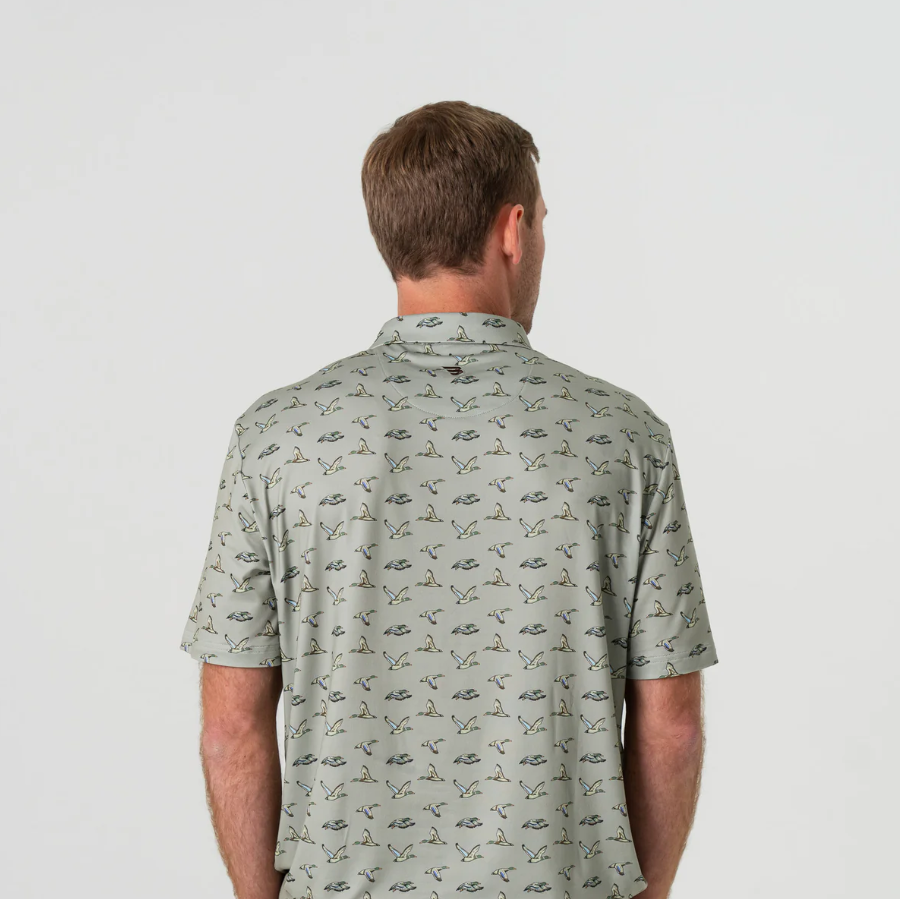 Performance Polo - Flying Ducks - Green