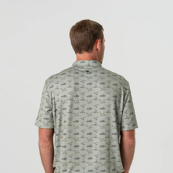 Performance Polo - Flying Ducks - Green