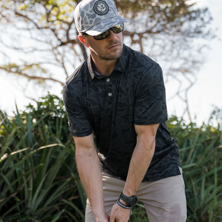 Performance Polo - Black Camo