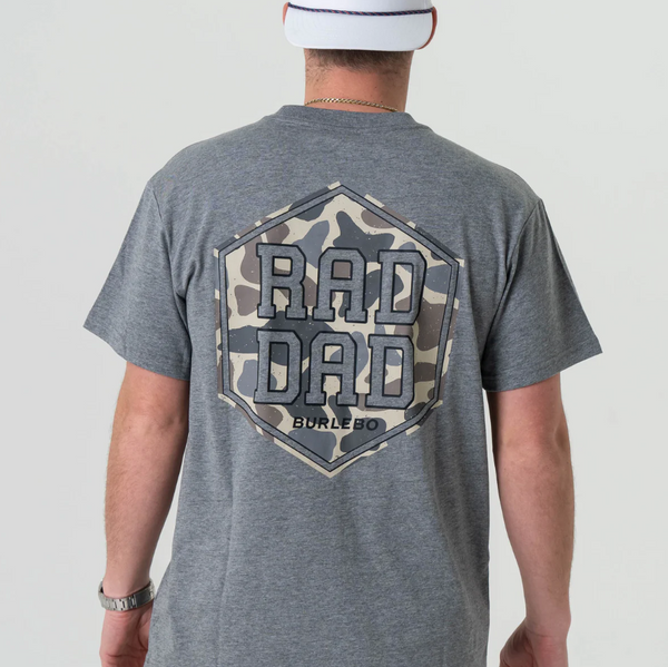 SS - Rad Dad Deer Camo - Dark Heather Grey