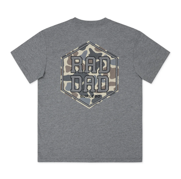 SS - Rad Dad Deer Camo - Dark Heather Grey