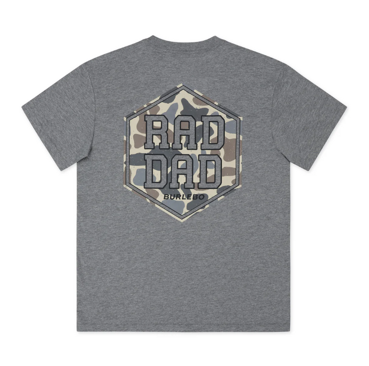 SS - Rad Dad Deer Camo - Dark Heather Grey