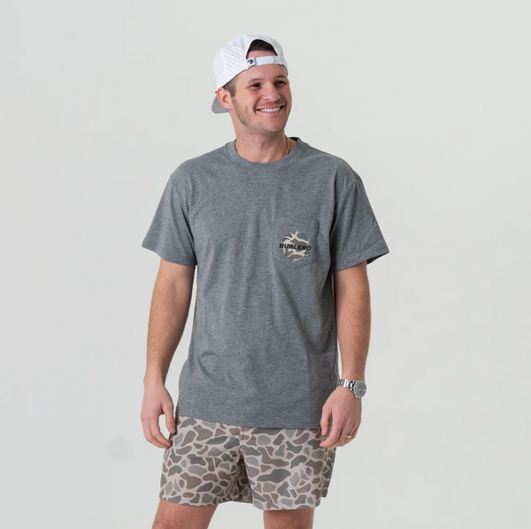 SS - Rad Dad Deer Camo - Dark Heather Grey