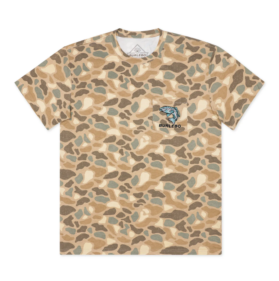 SS - Pintail Camo - Jumping Trout Pocket Tee