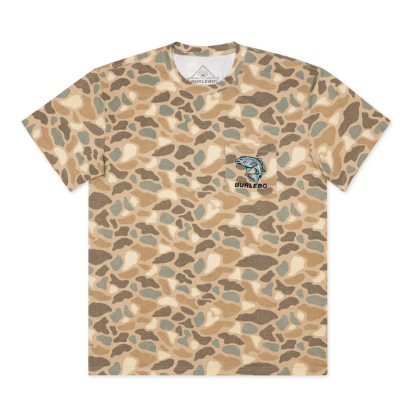 SS - Pintail Camo - Jumping Trout Pocket Tee