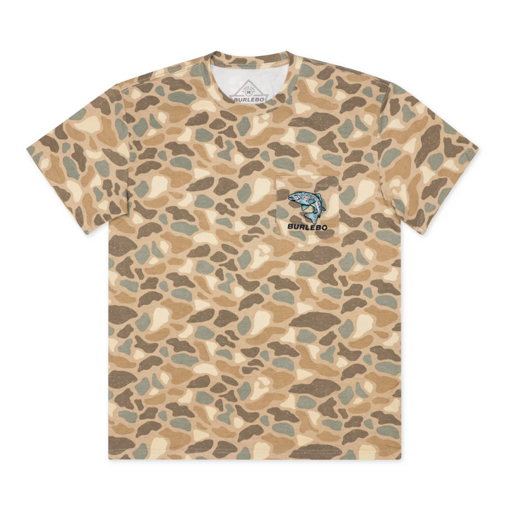 SS - Pintail Camo - Jumping Trout Pocket Tee