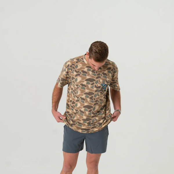 SS - Pintail Camo - Jumping Trout Pocket Tee