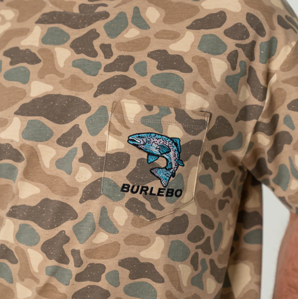 SS - Pintail Camo - Jumping Trout Pocket Tee