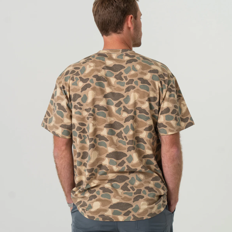 SS - Pintail Camo - Jumping Trout Pocket Tee