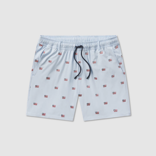 SOUTHERNCLASSICS™ Swim Trunk - Chambray Flags