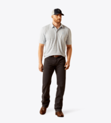 All Over Print Polo - White