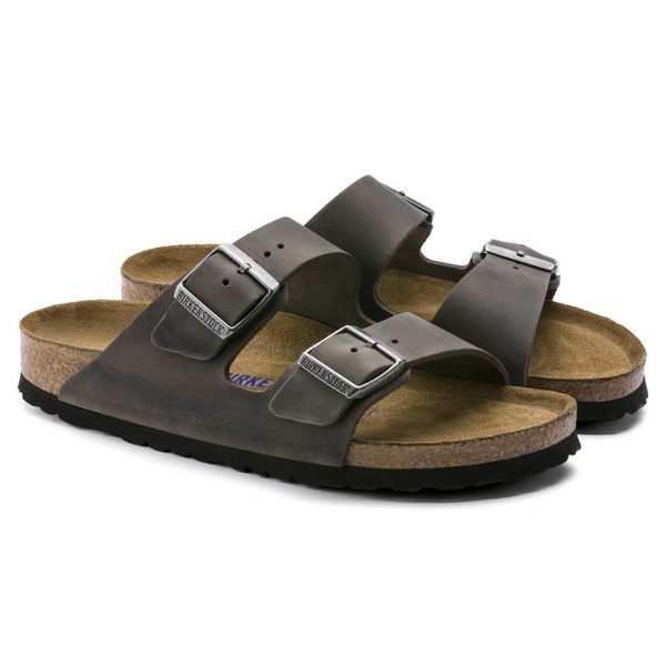 Arizona Soft Footbed - Oiled Leather - Iron