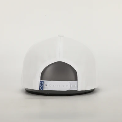 Cursive Roped Hat White
