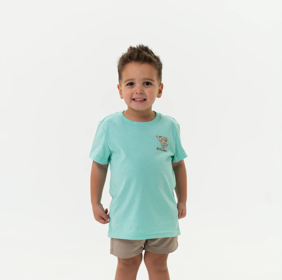 Youth Tee - Mallard Camo Dog - Island Reef