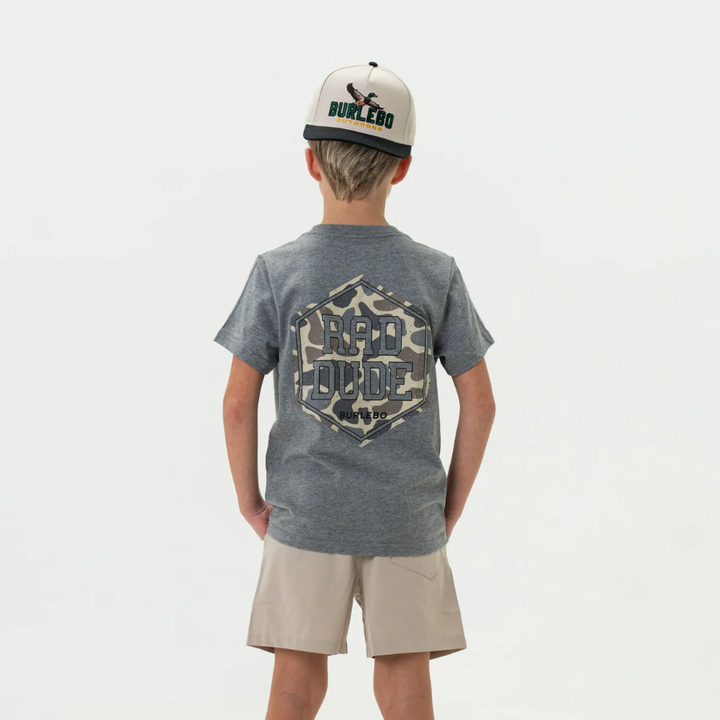 Youth Tee - Rad Dude - Dark Heather Grey
