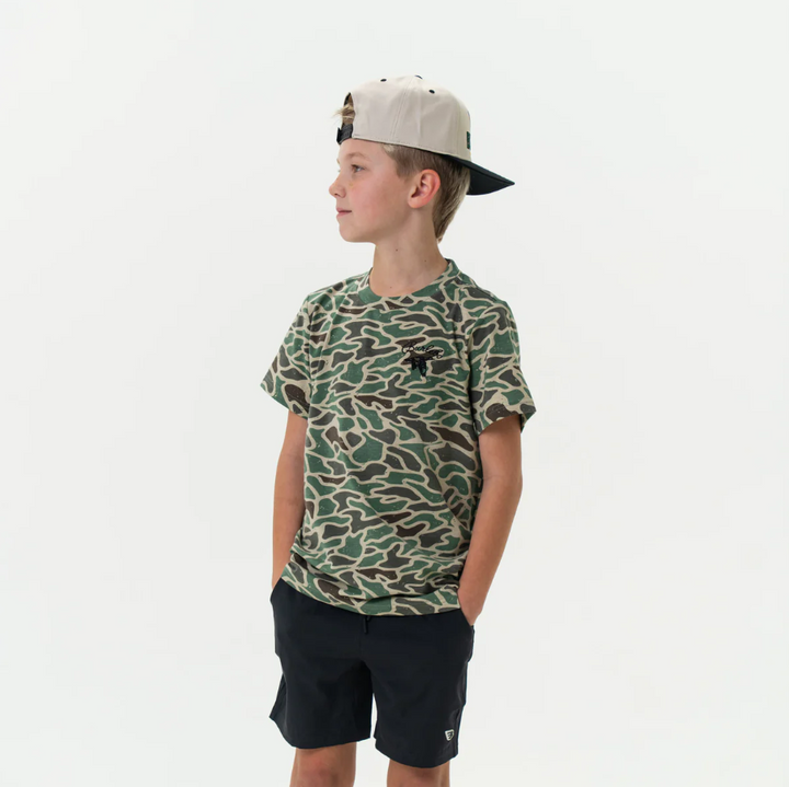 Youth Retro Duck Camo SS Tee - BURLEBO Duck
