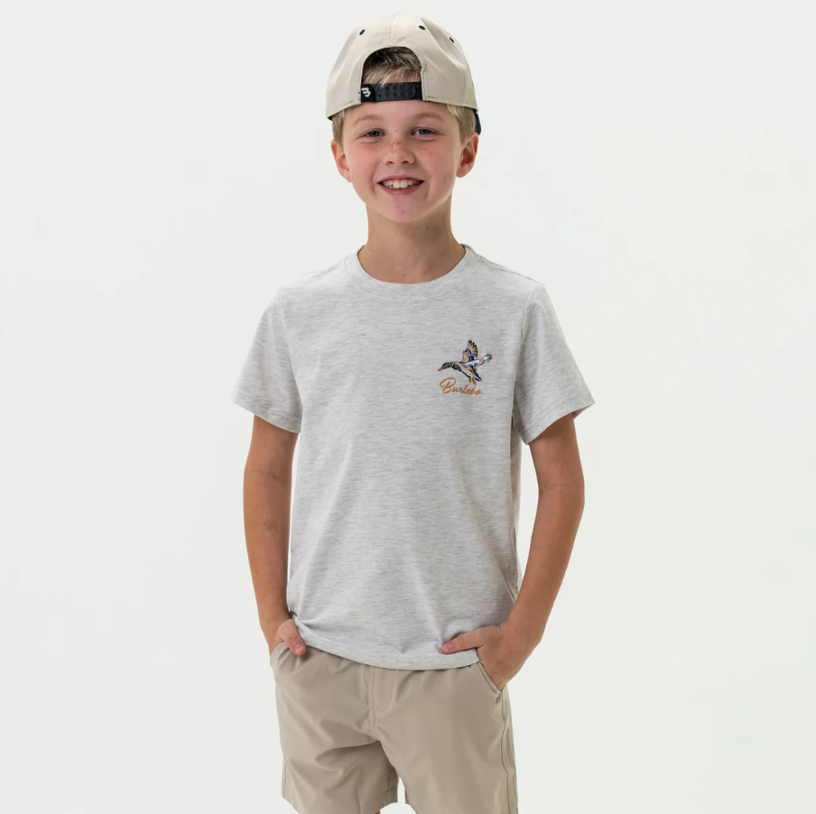 Youth Tee - Pintail Triangle Duck - Heather Ash Grey
