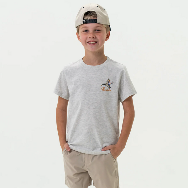 Youth Tee - Pintail Triangle Duck - Heather Ash Grey