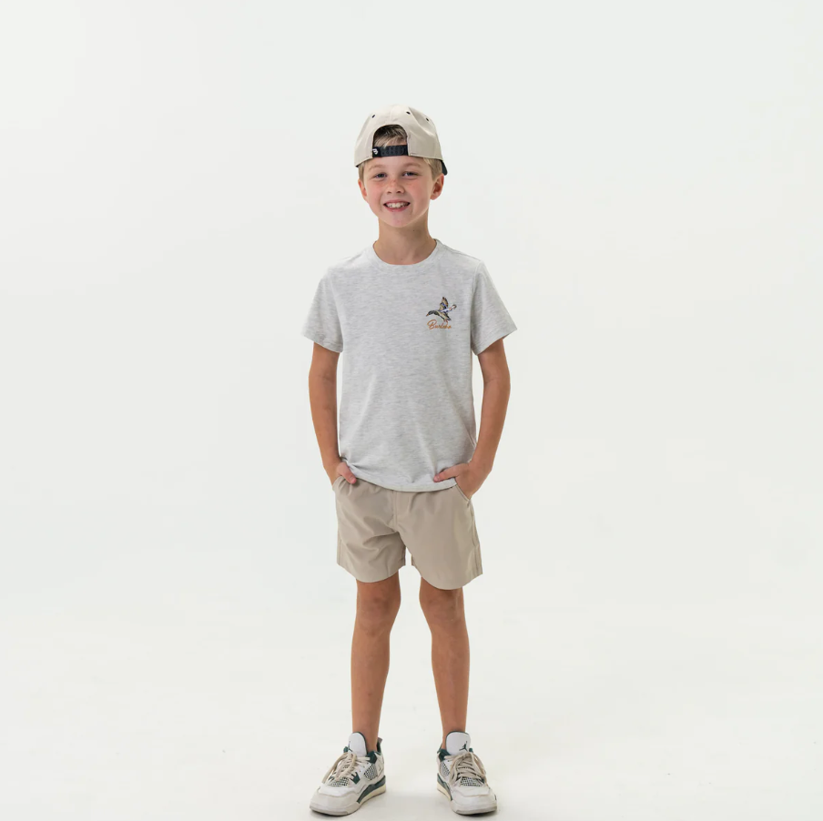 Youth Tee - Pintail Triangle Duck - Heather Ash Grey