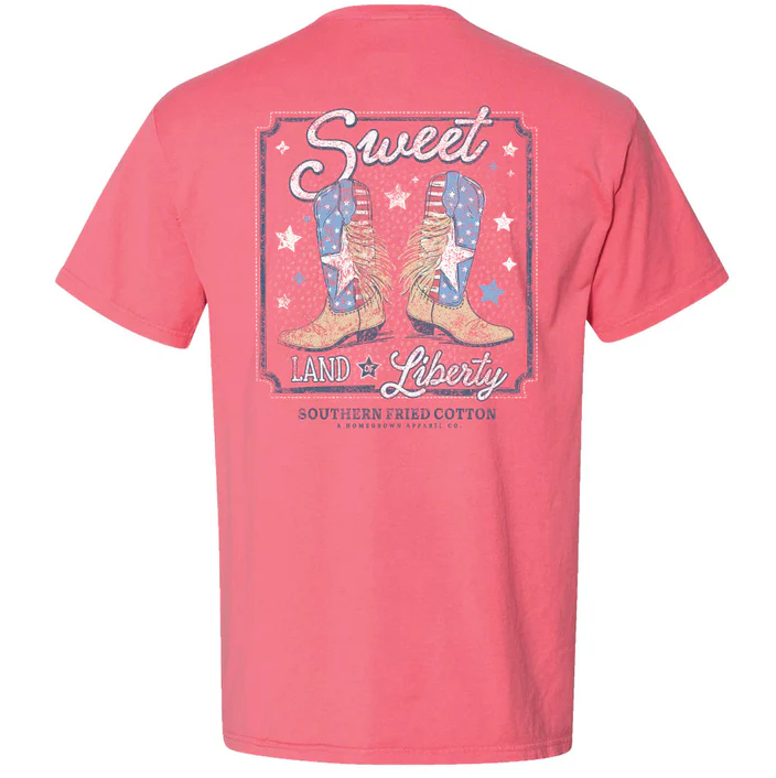 Sweet Liberty Boots - Coral Craze