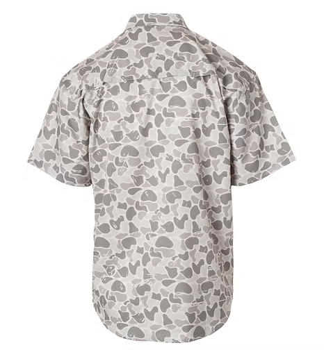 Youth Marsh Camo Button Down S/S