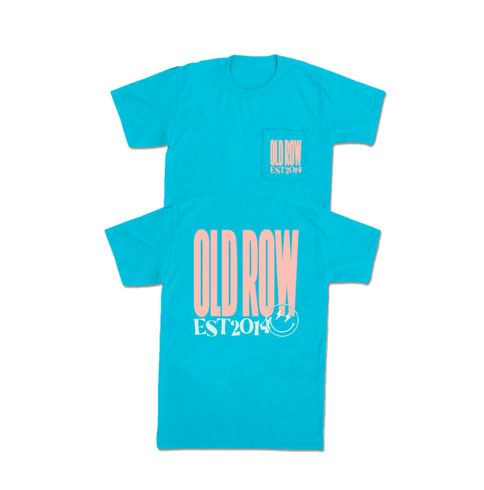 Old Row Chicks Pocket Tee - Sapphire