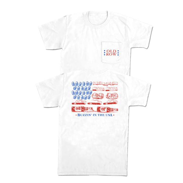 GBC Retro Can Pocket Tee - White
