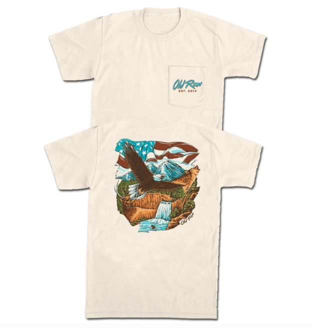 Old Row Outdoors USA Pocket Tee - Ivory