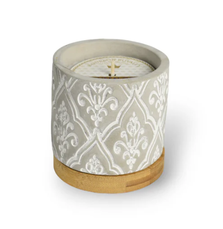3 oz Damask Stone Candle - Bayou Blossom
