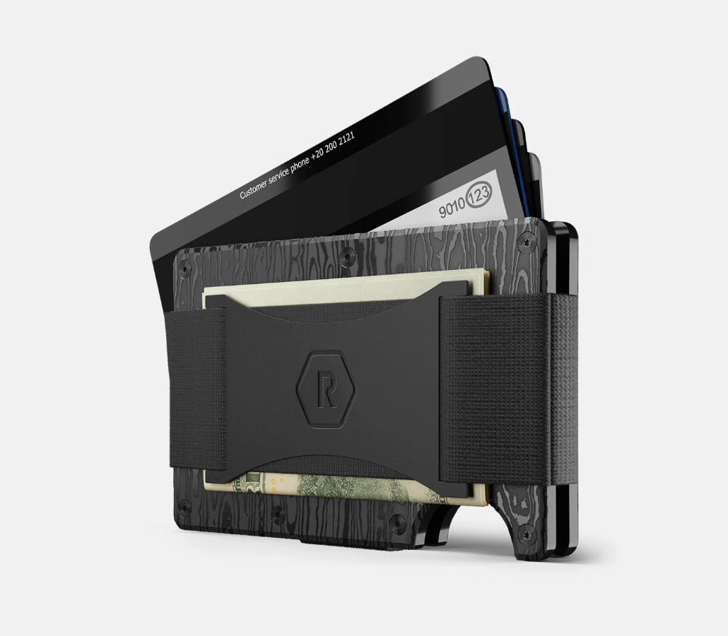 Black Damascus - Money Clip & Strap