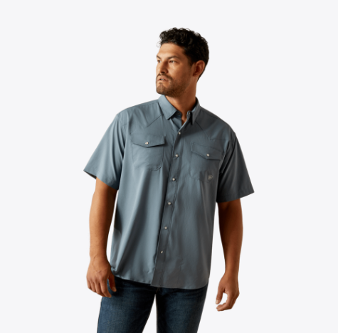Western VentTEK Classic Fit Shirt - Newsboy Blue