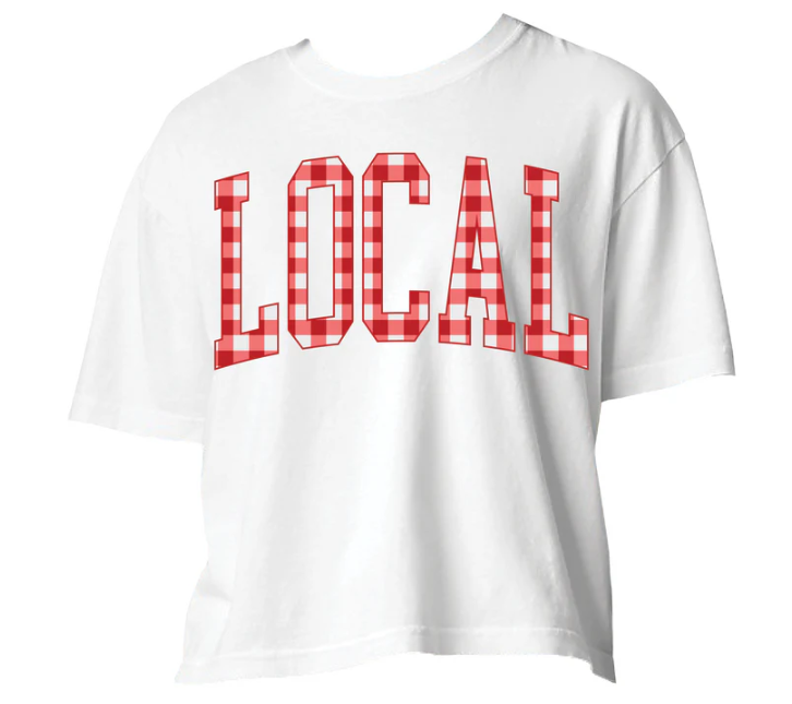 LG Classic Gingham Tee - White