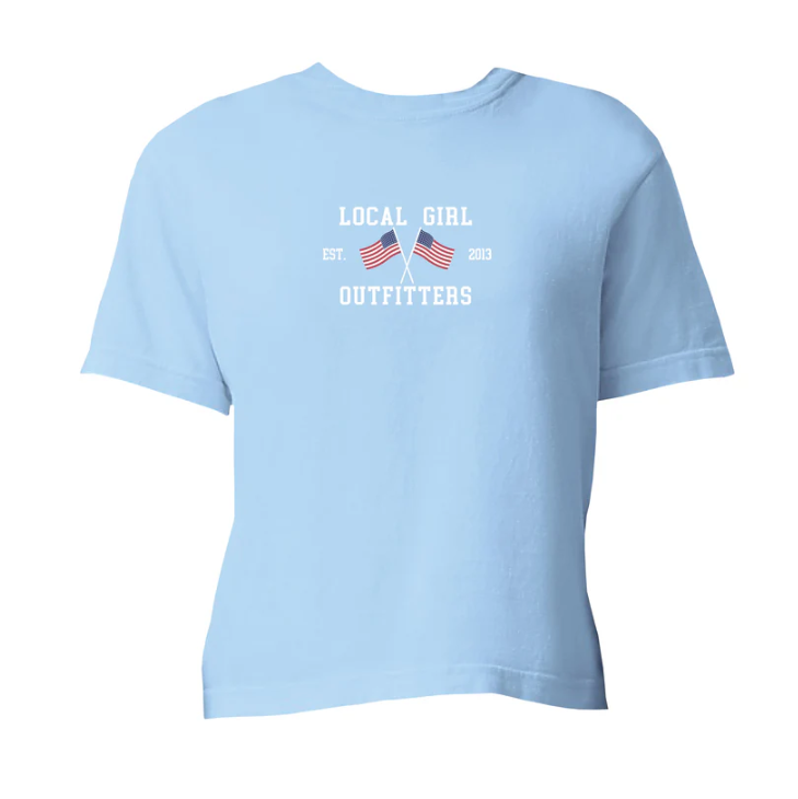 LG United Crop Tee - Chambray