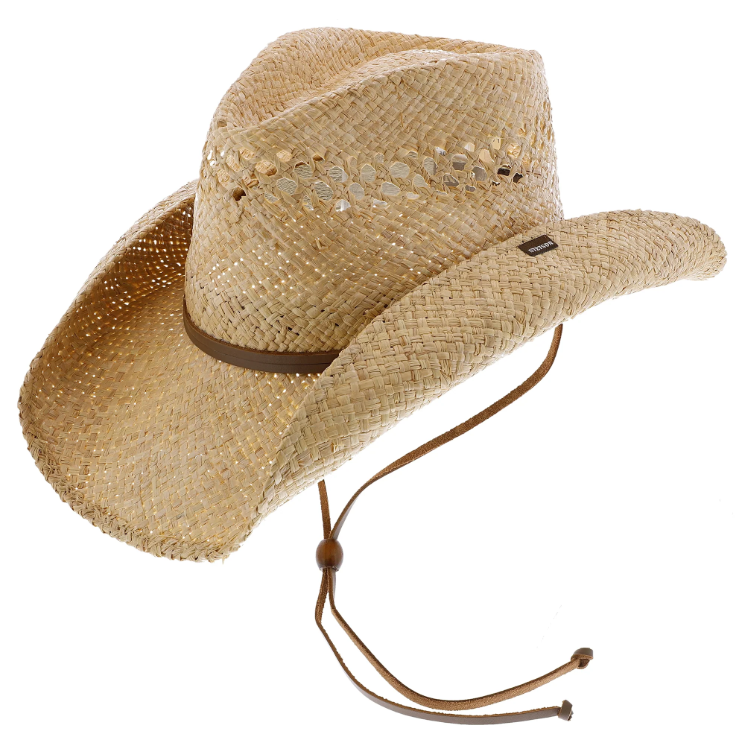 Bridger Vented Raffia Straw Cowboy Hat