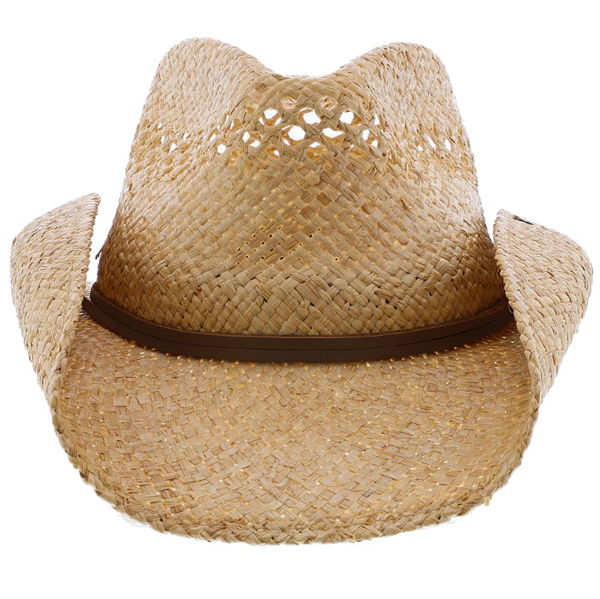 Bridger Vented Raffia Straw Cowboy Hat
